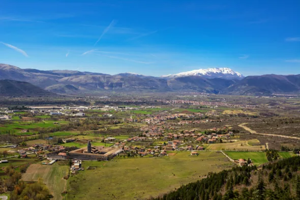 Una veduta della Valle Peligna, in cui si trova Pratola Peligna