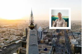 Riyad + foto di Cristiano Ronaldo in miniatura