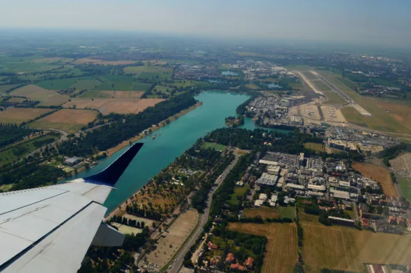 aeroporto di Linate dall'alto