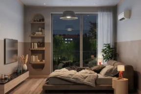 camera da letto con tv