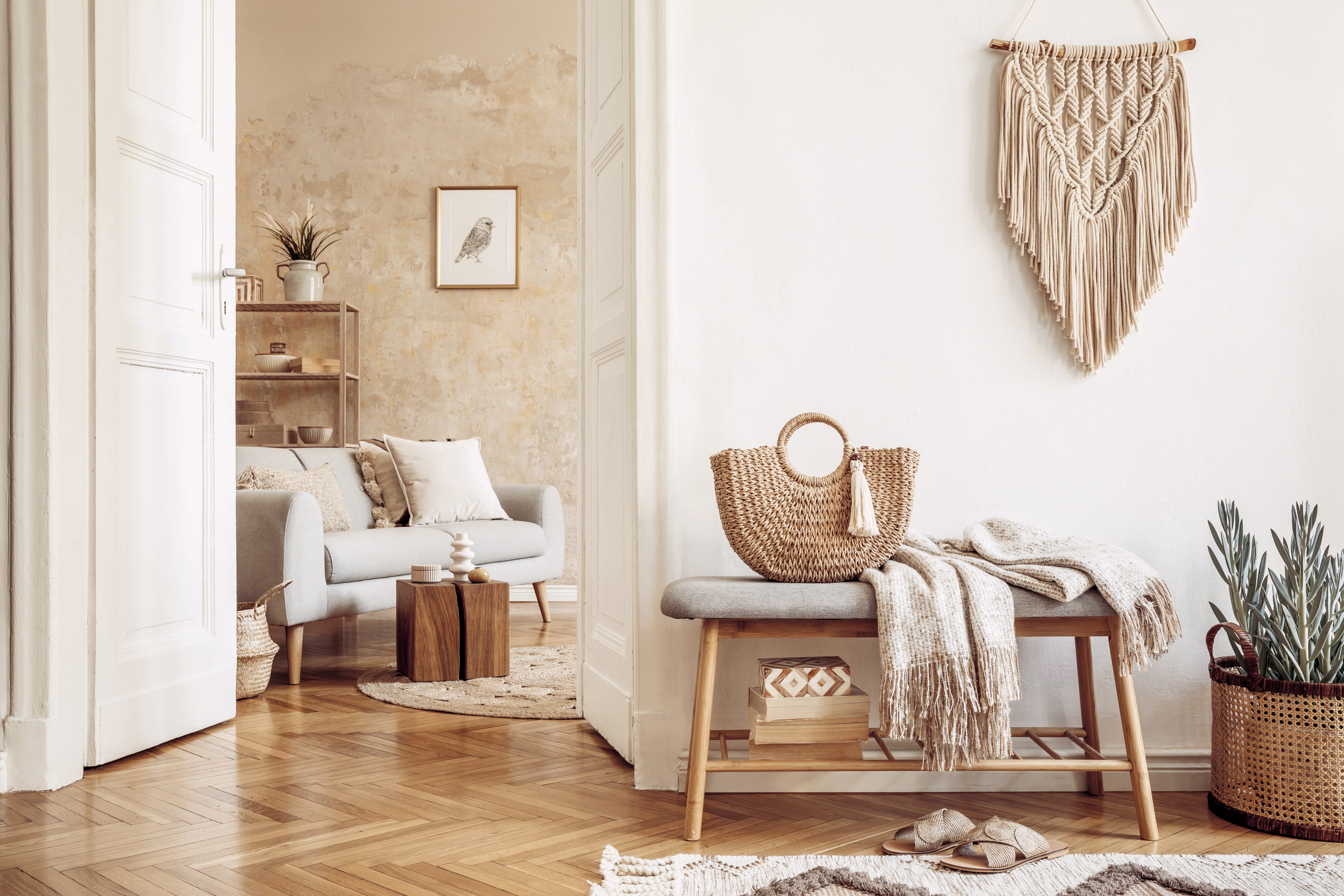 Cuscini, oggetti e tessuti boho