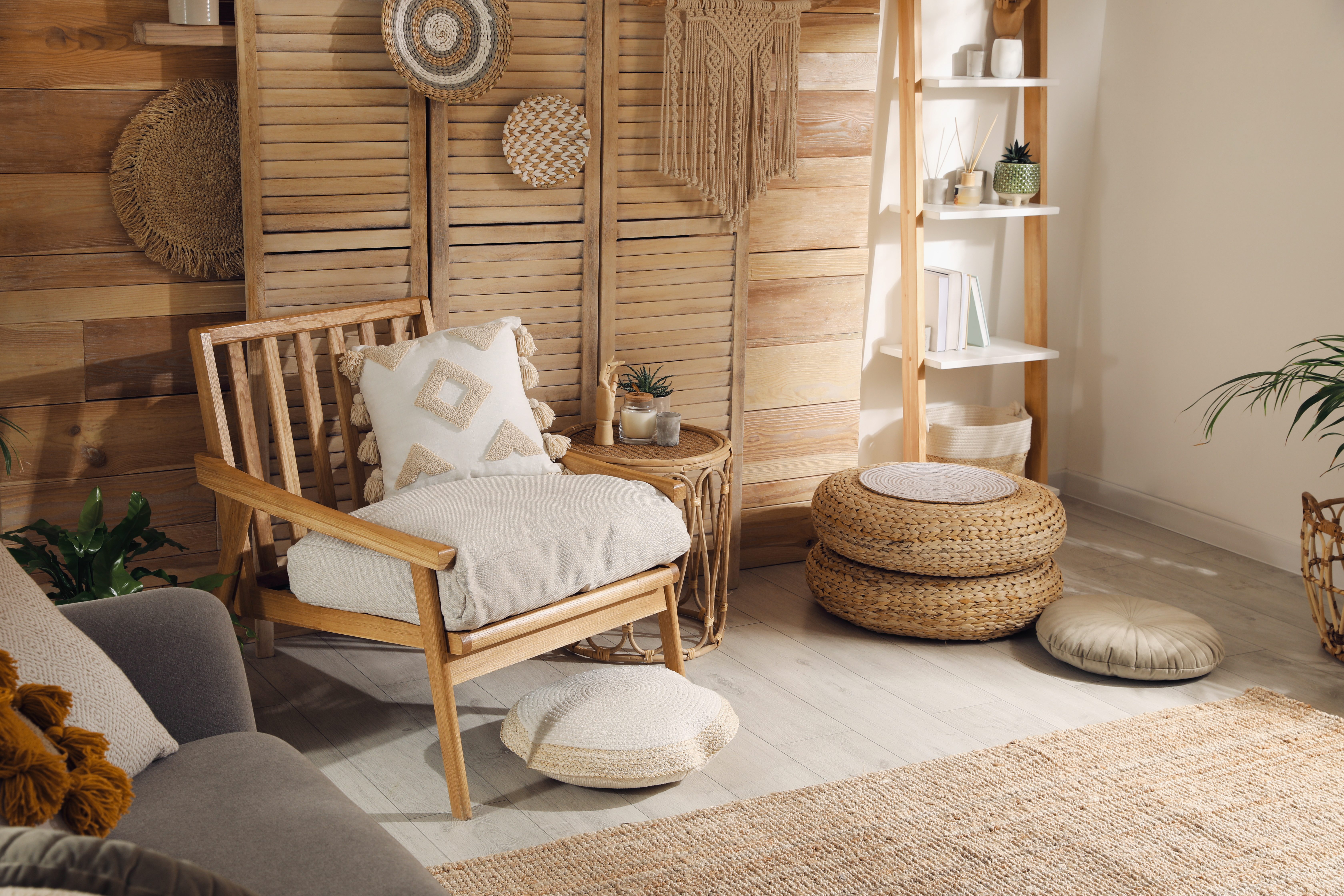 Pouf etnici nello stile boho
