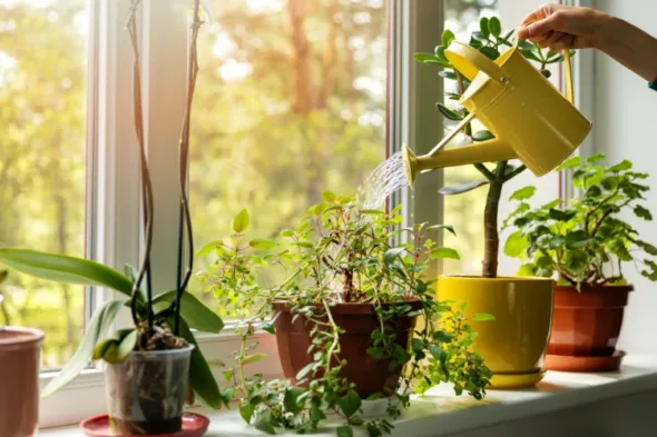 piante sul balcone