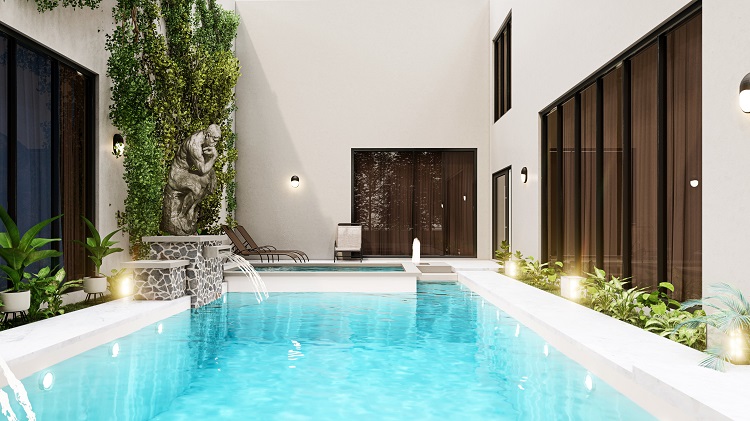 piante piscina