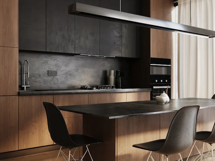 Come abbinare cucina nera e legno? Ecco tante idee per tutti i gusti
