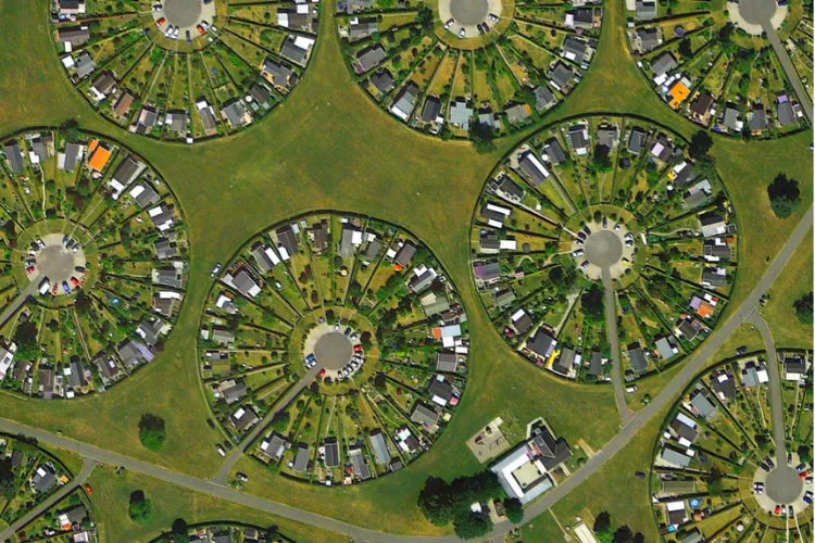 Brøndby Haveby, la città della Danimarca fatta tutta da giardini a cerchio