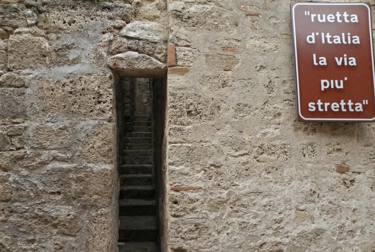 Qual è la via più stretta d’Italia?