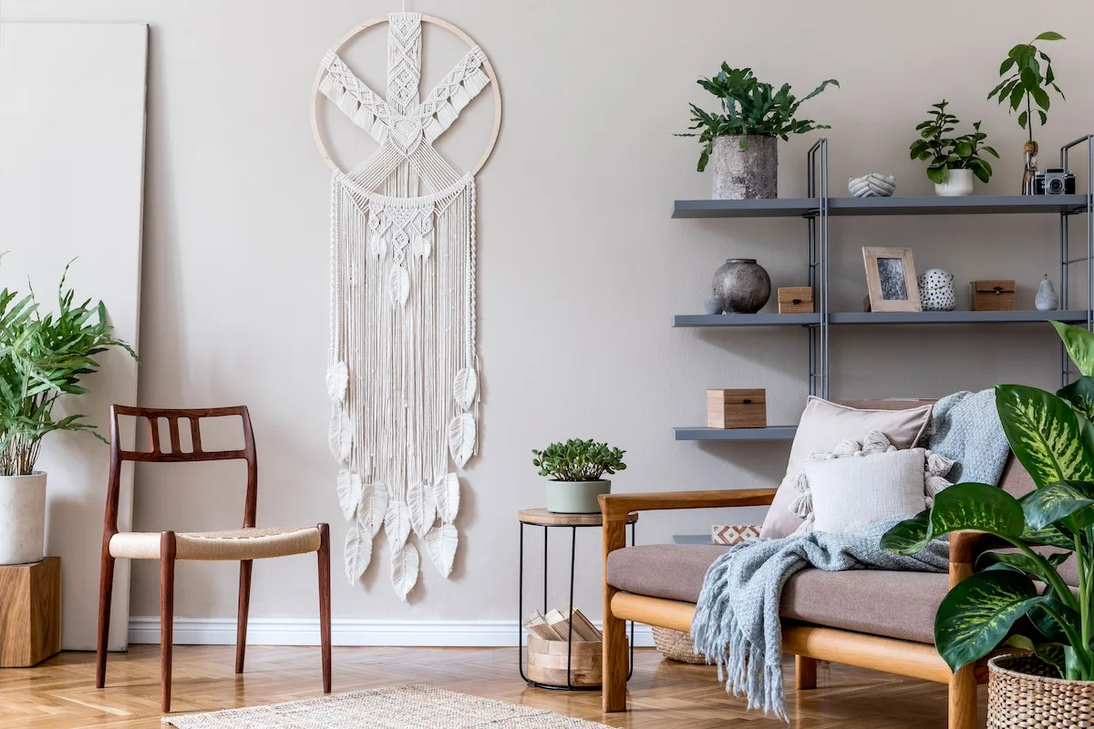 Come arredare casa con arazzi e altre decorazioni in macramè