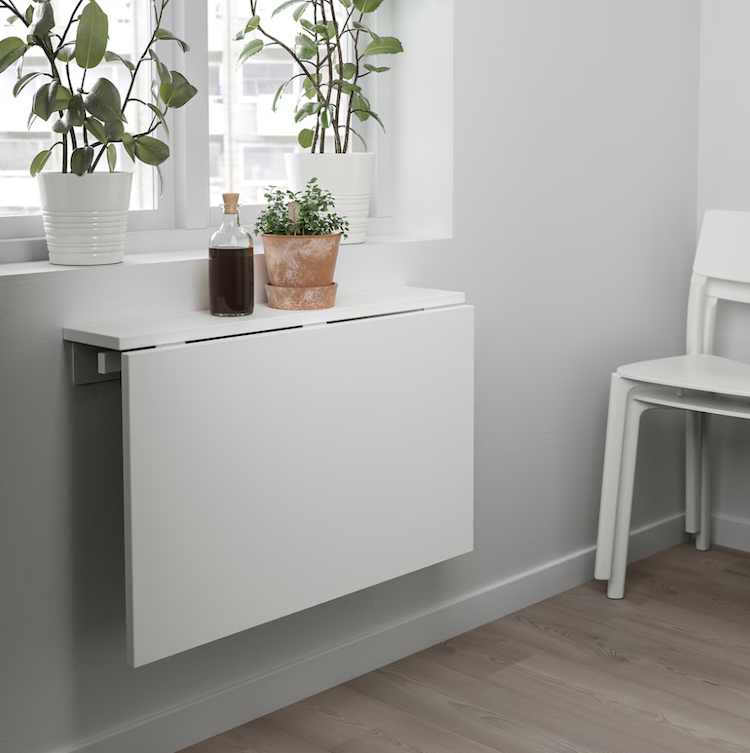 Scrivanie a muro o tavoli a ribalta Ikea: i migliori modelli per la tua casa Tavolo NORBERG di Ikea