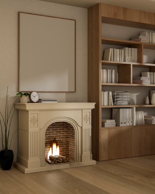 Come arredare casa in stile classico contemporaneo? camino in stile classico contemproaneo