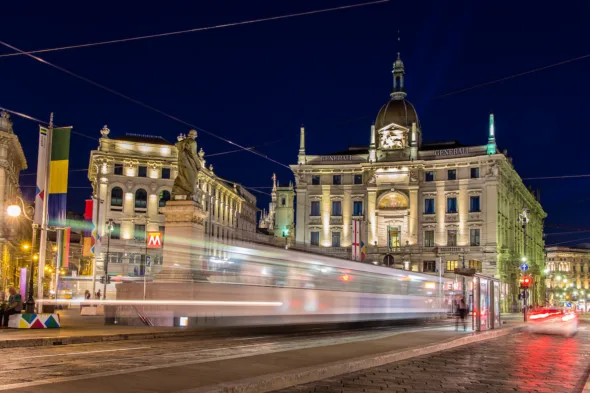 How much does it cost to stay one night at the Palazzo Cordusio Gran Melià Hotel in Milan?