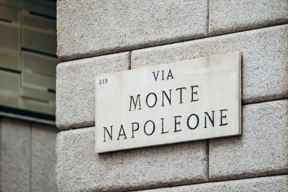The most expensive luxury street in the world is Via Monte Napoleone in Milan