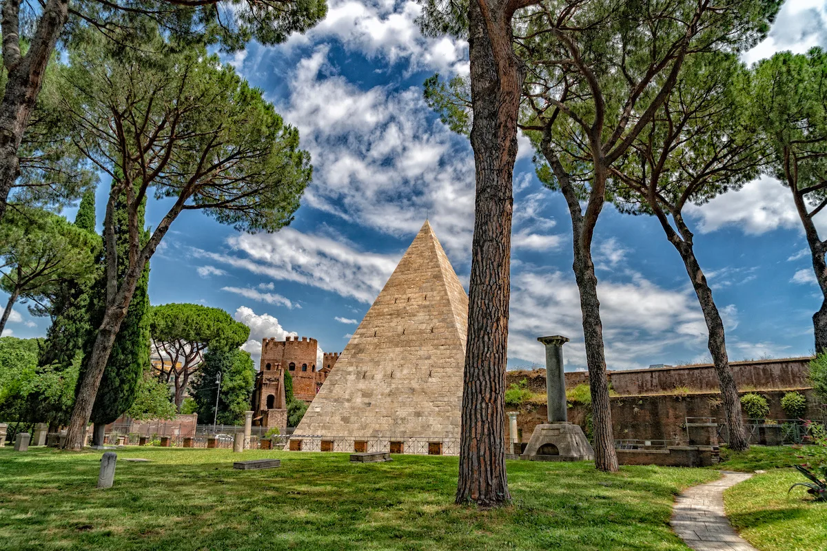 Why is there a pyramid in Rome?