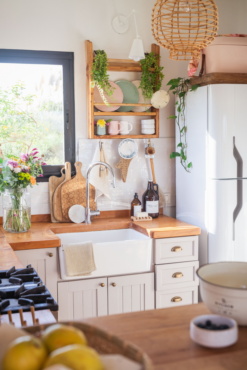 accessori in una cucina rustica