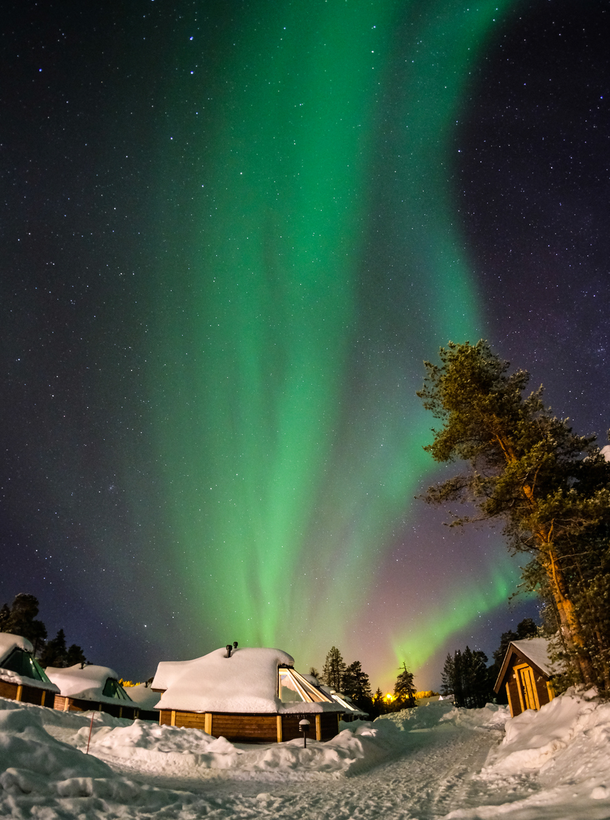 aurora boreale in Finlandia
