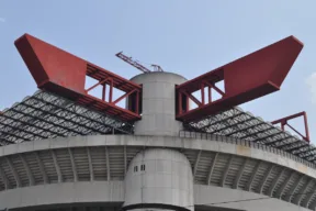 What was the first concert at San Siro, Milan's ‘Scala del rock’?