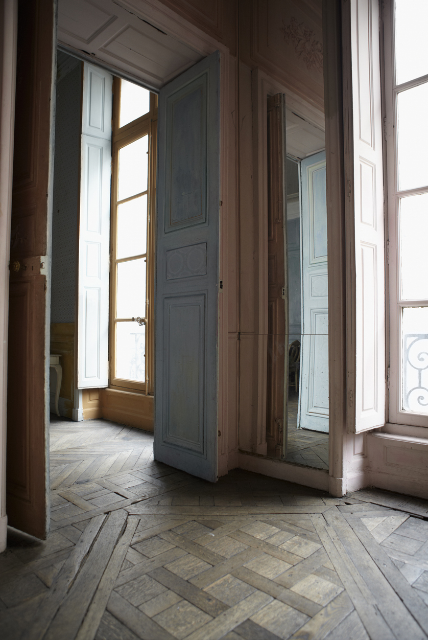 pavimento in legno di un appartamento francese