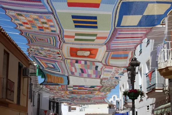 Tendone di crochet ad Alhaurín de la Torre