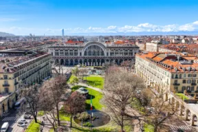 vista dall'alto della stazione di torino porta nuova