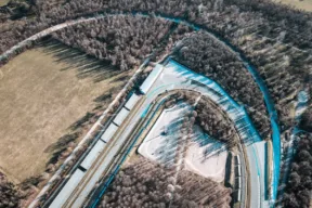 Vista aerea del circuito dell'Autodromo di Monza