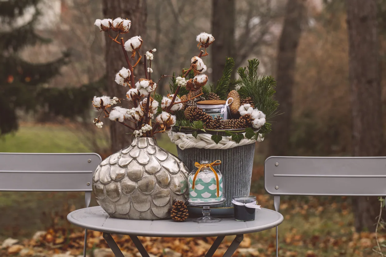 Zonster 20 Pz/Set Palle di Cotone Naturale Palle Essiccate Piante Fiore Secco Real Bianco Fruit Bunch Party Fiori Decorativi Decorativi Decorazione di Nozze Fai Te
