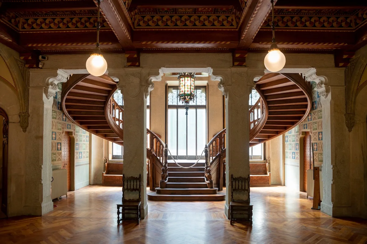 wooden staircase