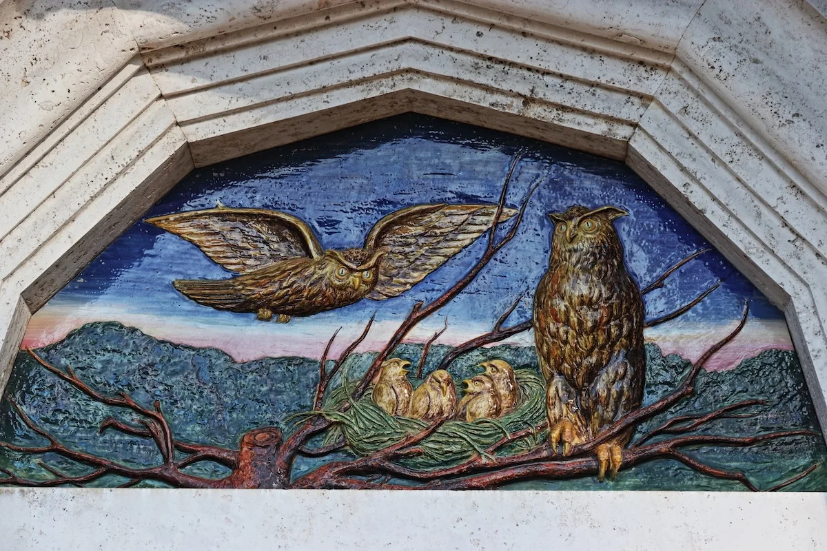 vetrata casina delle civette