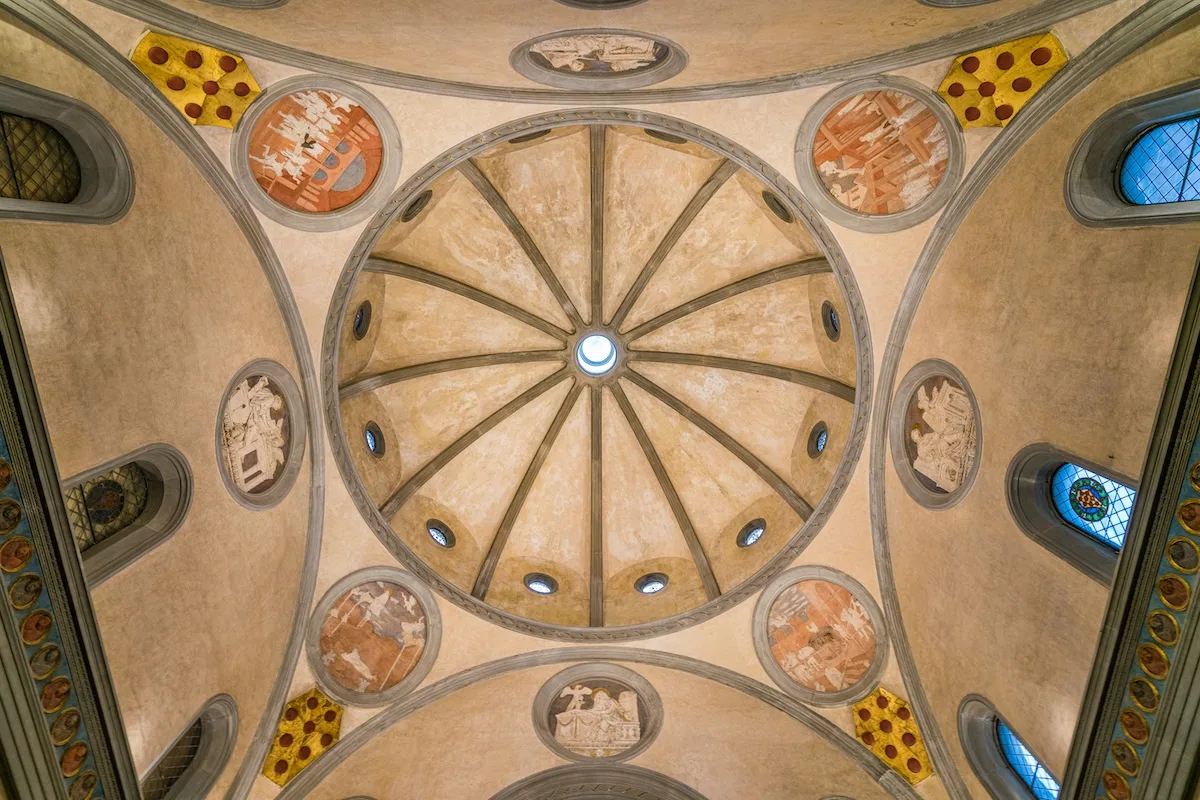 Le decorazioni interne della Sagrestia Vecchia