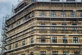 cantiere sul palazzo