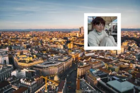 Milano + foto di Angelina Mango in miniatura