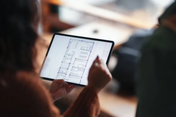 planimetria casa su ipad