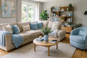 Come arredare casa con il color baby blue