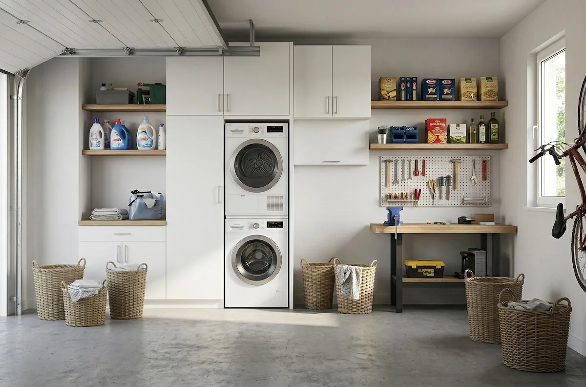 Si può tenere l’asciugatrice nel garage in condominio?