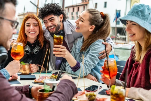 aperitivo with friends