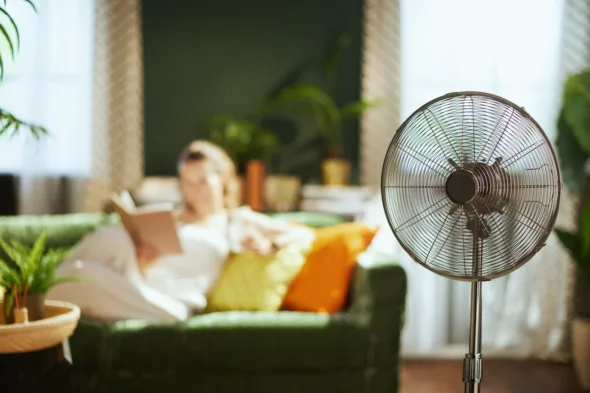 ventilatore in soggiorno