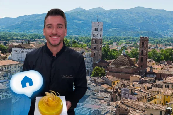 Dove vive Damiano Carrara e dove ha la pasticceria?
