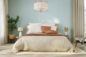 letto con tappeto